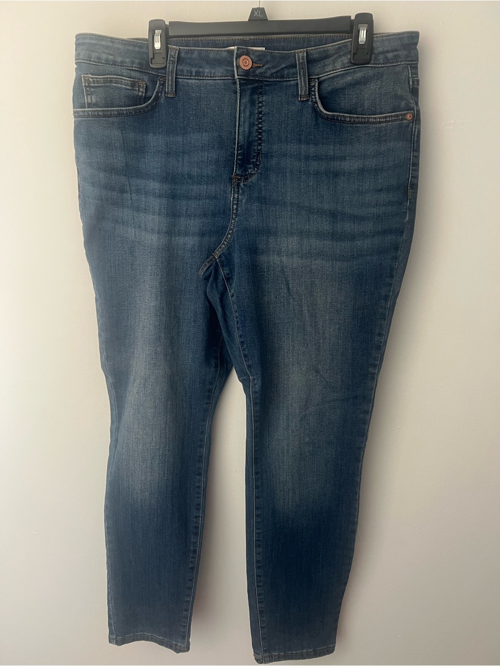 LC Lauren Conrad Women's Dark Blue Stretch Slim Jeans